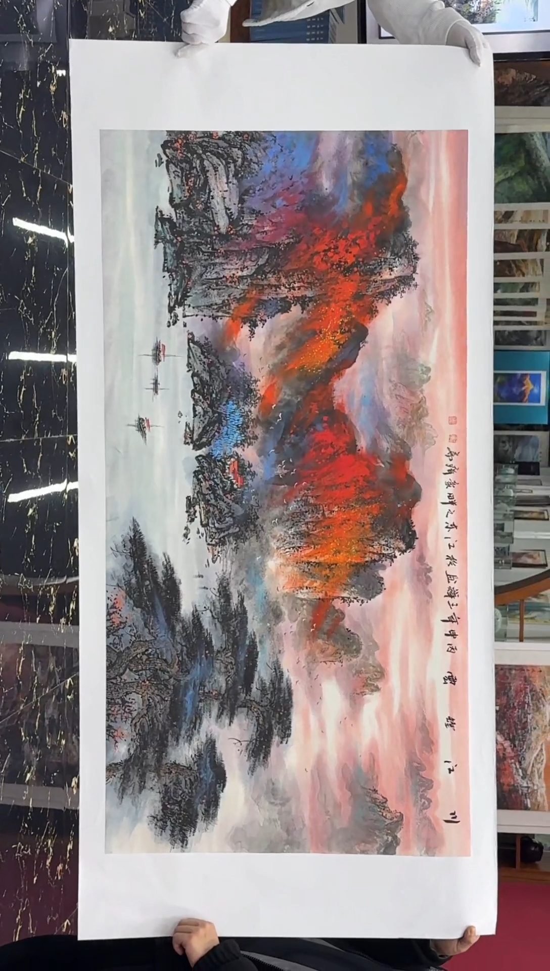 国画国画绘画山水花鸟