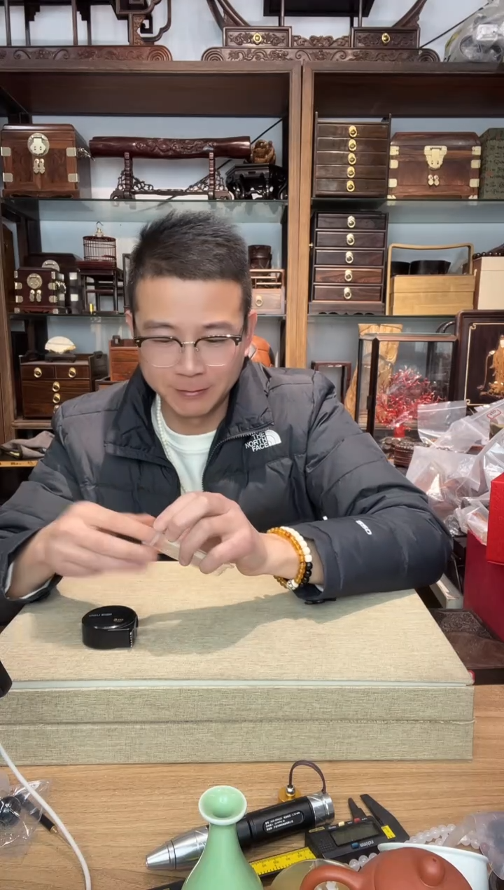 乌木类书架548猛犸高品雕刻双面观音牌子