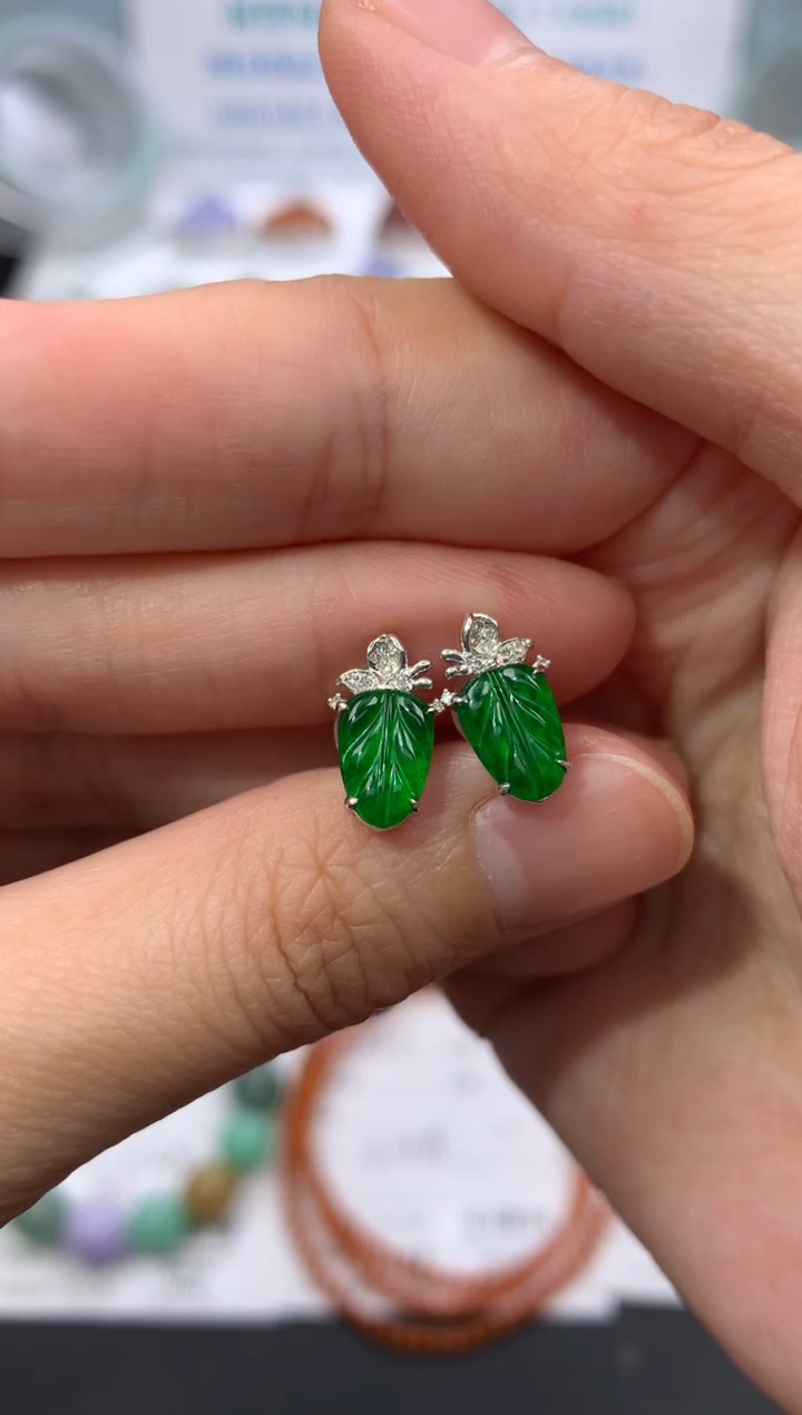 【闪购商品】定制翡翠18K金镶嵌模式推广期24小时鉴赏期