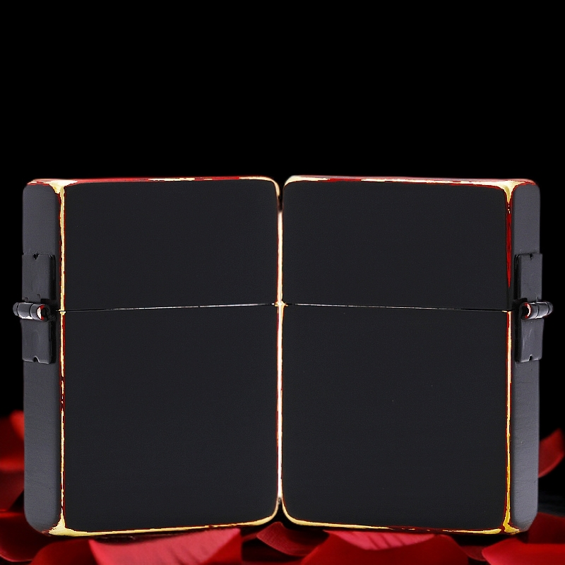 ZIPPO/之宝【1935不切角红与黑】正品煤油打火机KF-DF