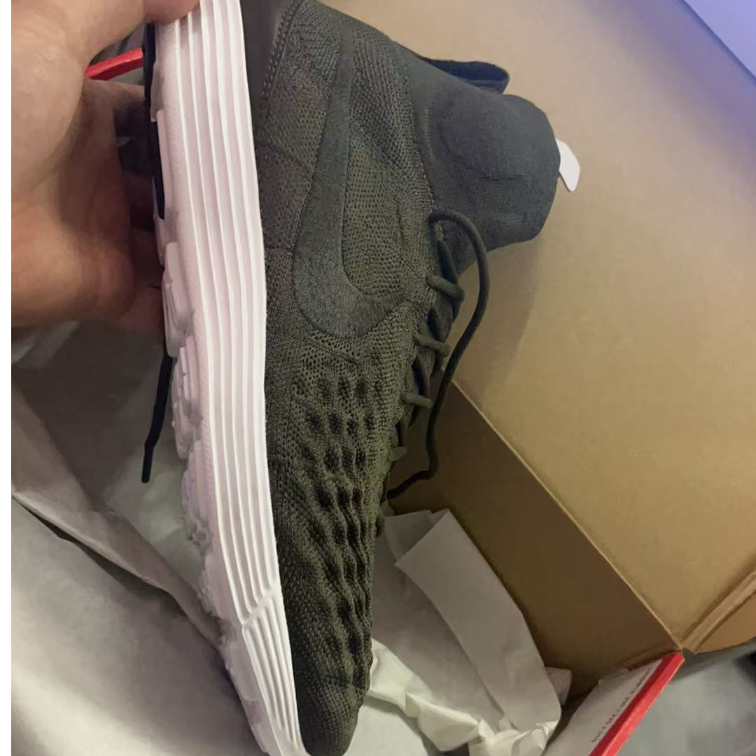 NIKE/耐克Lunarepic 飞线跑鞋 舒适透气马拉松跑鞋军绿852614-300