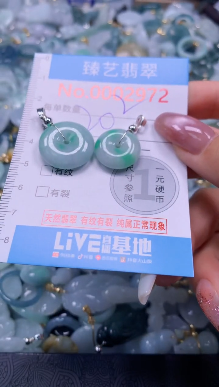 翡翠未镶嵌颈饰2972