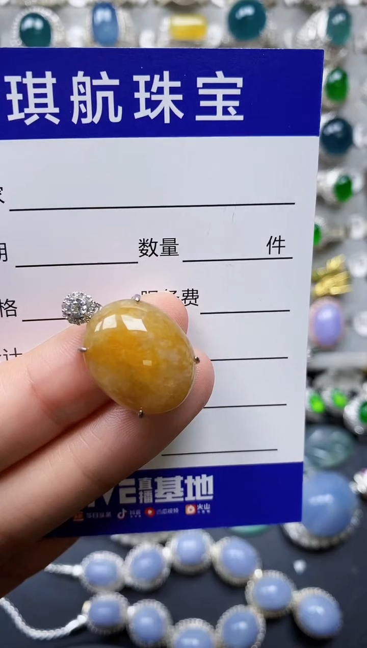【闪购商品】翡翠颈饰银S925镶嵌0097