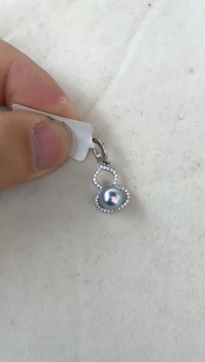 【闪购商品】海水珍珠颈饰银S925镶嵌吊坠