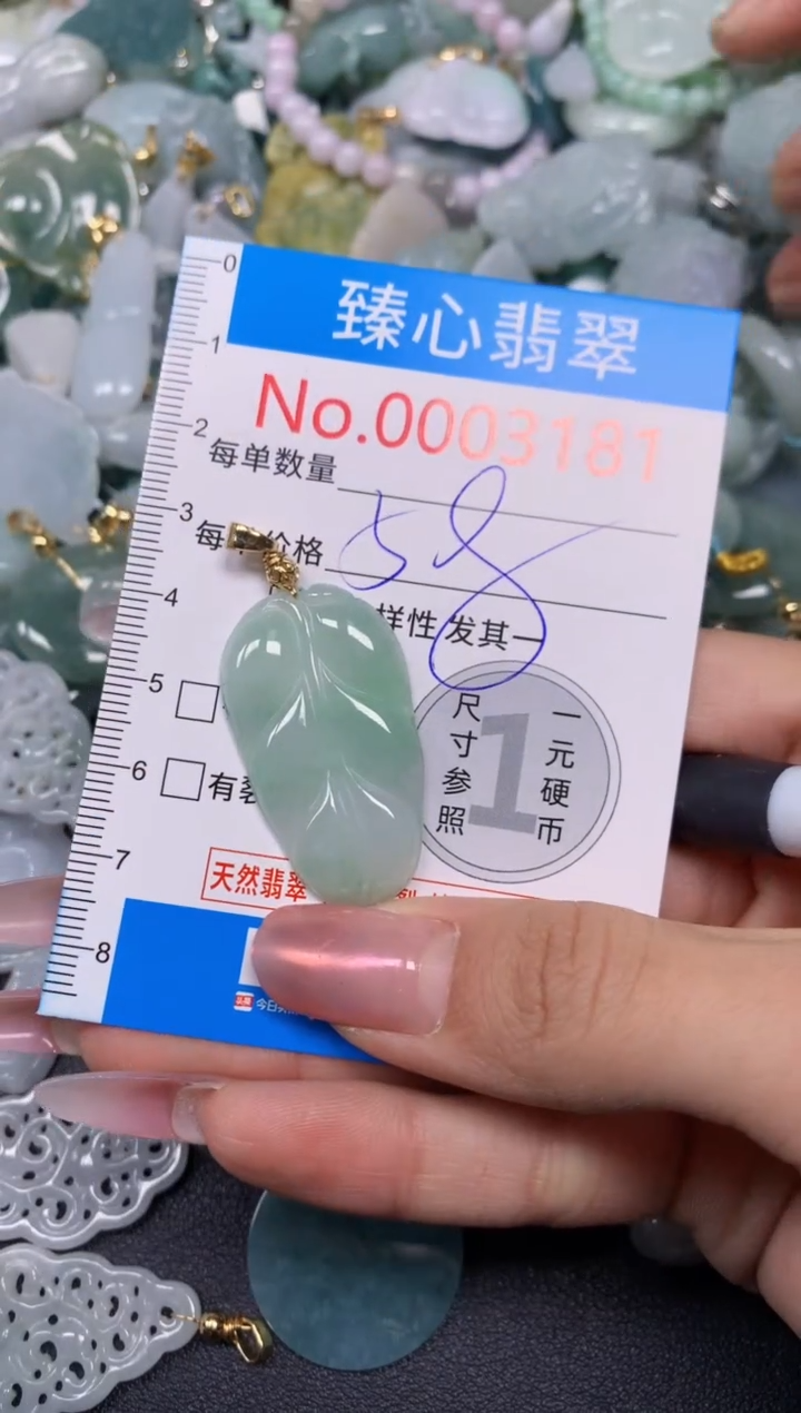 【闪购商品】翡翠颈饰未镶嵌含绳0003181