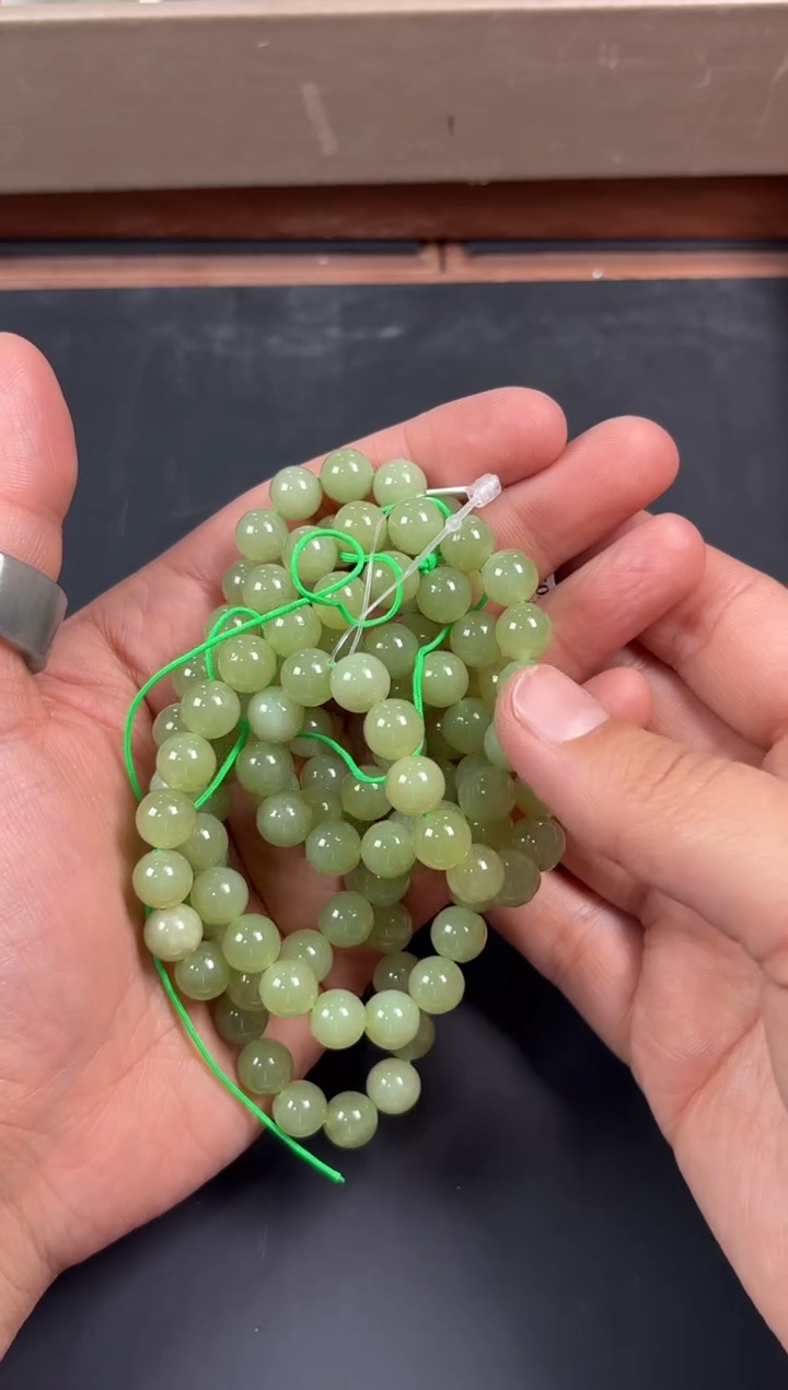 和田玉未镶嵌项链若羌微色差卡8长链