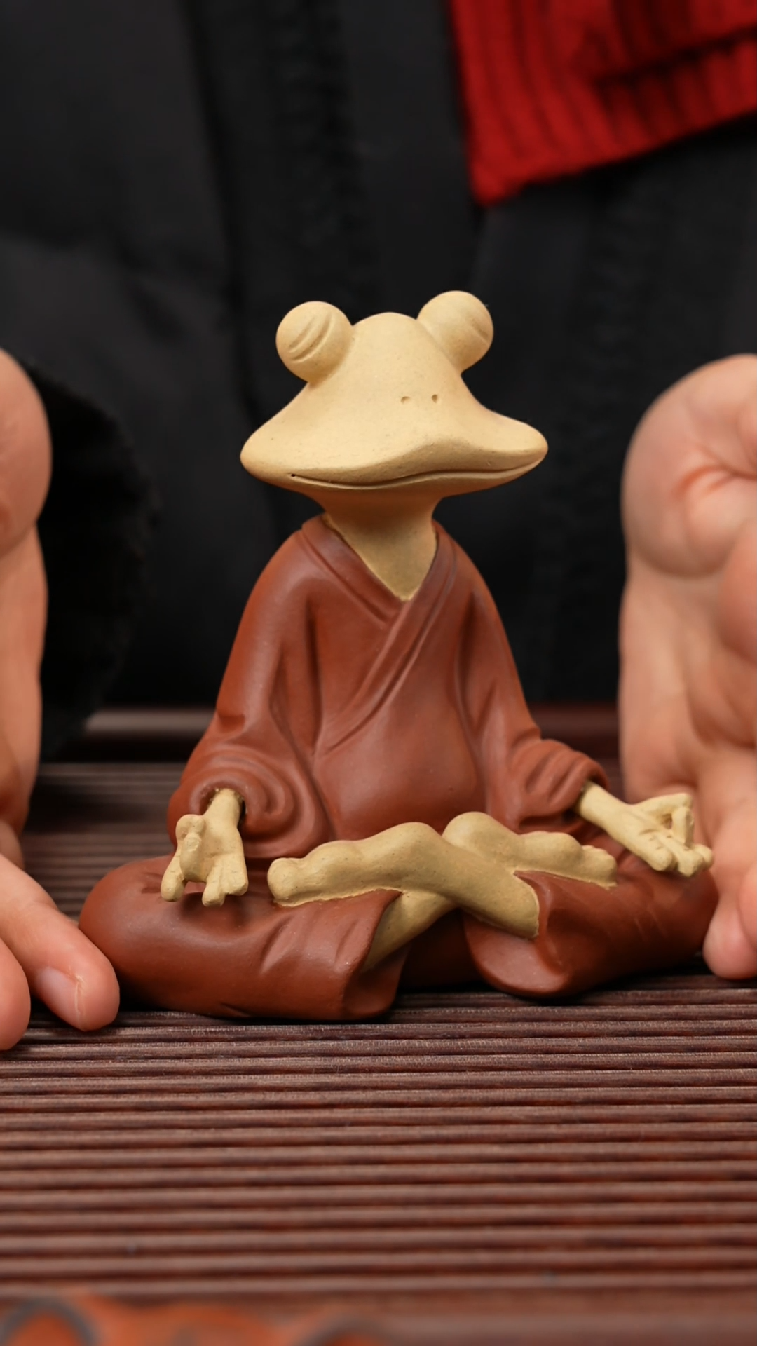 【闪购商品】紫砂茶宠打坐蛙仙