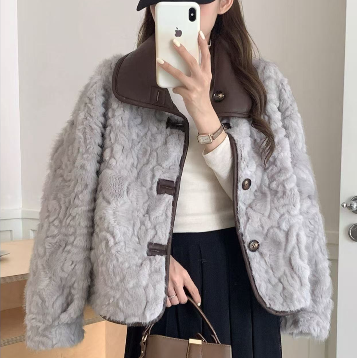 两面穿 秋冬小香风外套2025新款今年流行爆款上衣女冬季短外套