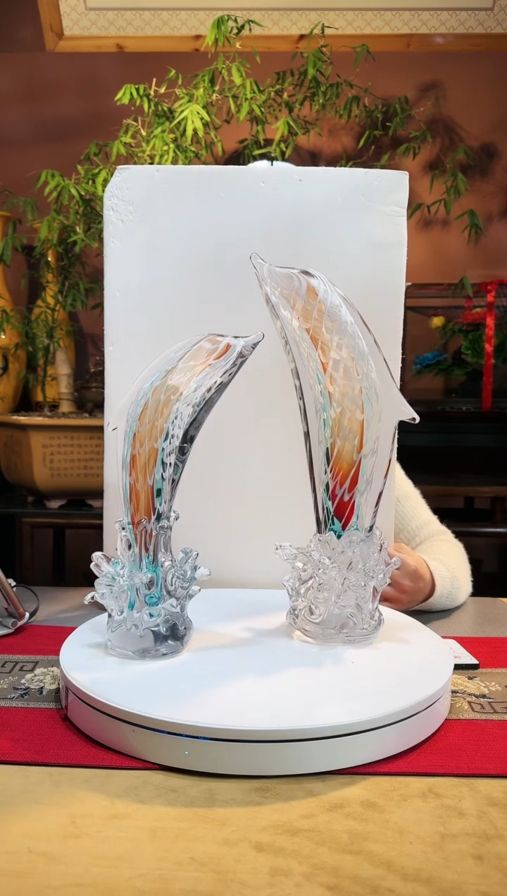 【闪购商品】琉璃手工艺品海豚