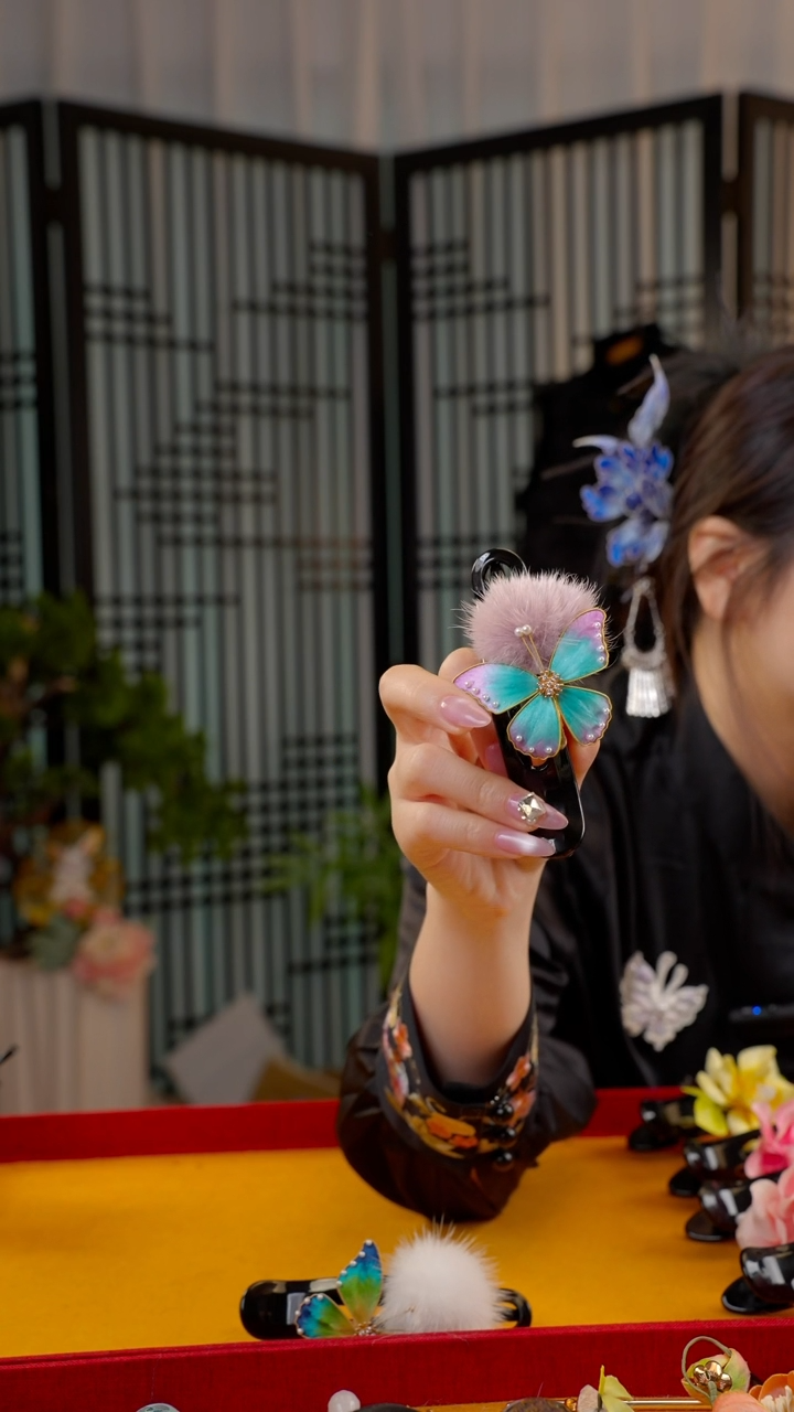 刺绣非遗苏绣绒花