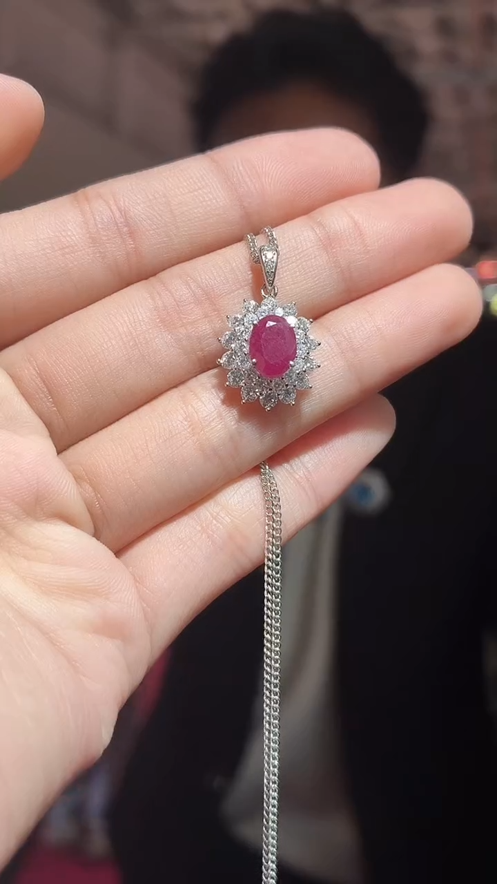银S925镶嵌其他红宝石（扎德严选）