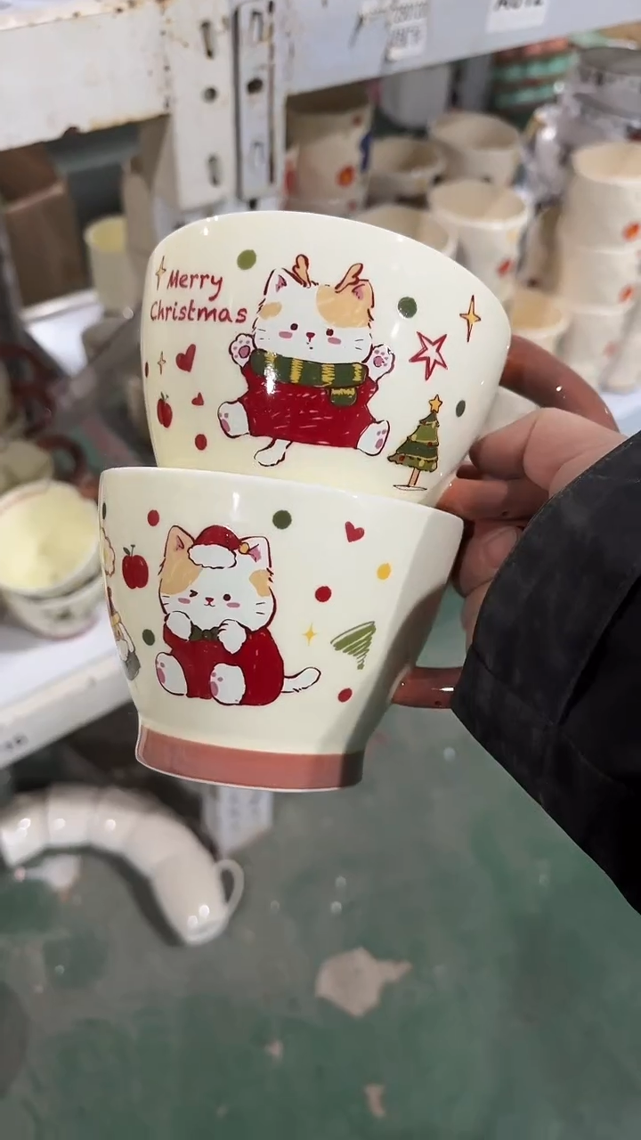 陶瓷手柄款家湖高温陶瓷杯 微瑕