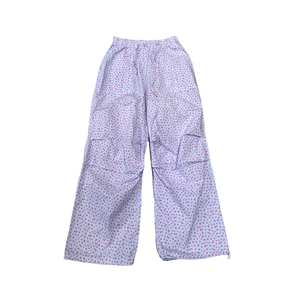 韩版新款碎花直筒休闲裤百搭宽松时尚洋气