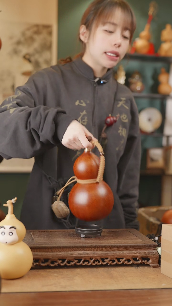 【闪购商品】299号精品天然大漆工艺防渗内胆酒葫芦~