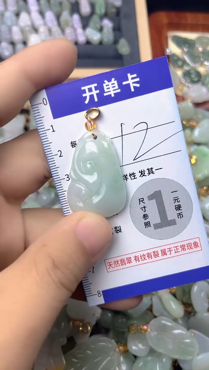 颈饰未镶嵌翡翠天然A货翡翠