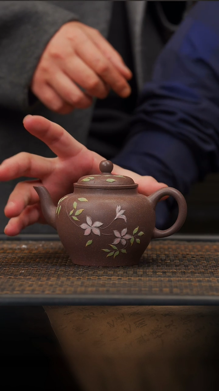 【闪购商品】紫砂茶壶28空山造器ZCJ 高温紫泥泥绘