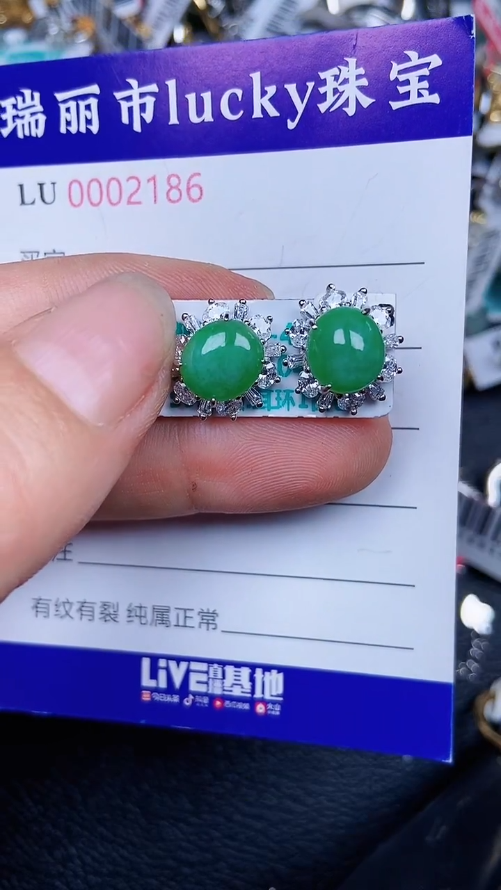 颈饰银S925镶嵌翡翠2186