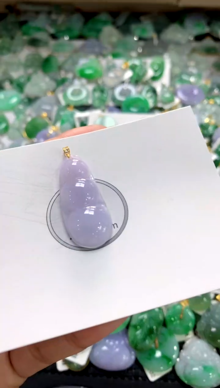 颈饰18K金镶嵌翡翠11111111111111111