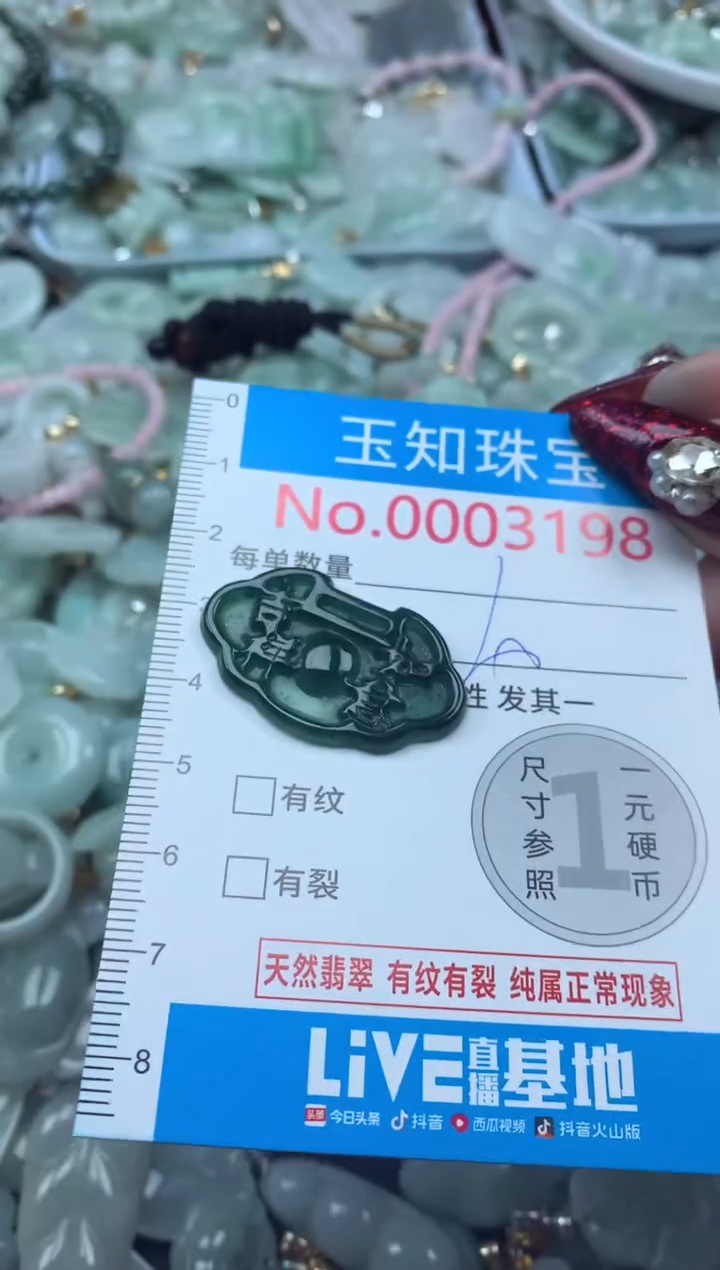 吊坠(不含链)未镶嵌翡翠3198