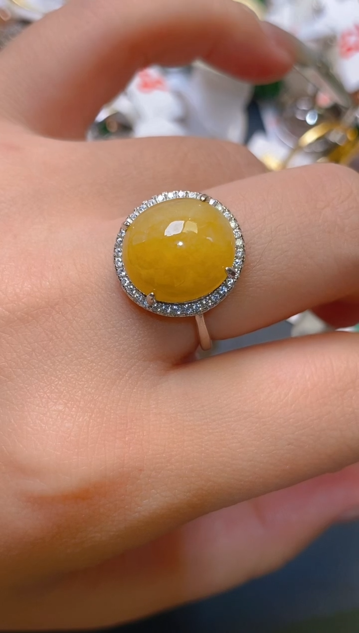 【闪购商品】翡翠耳饰银S925镶嵌天然A货翡翠1