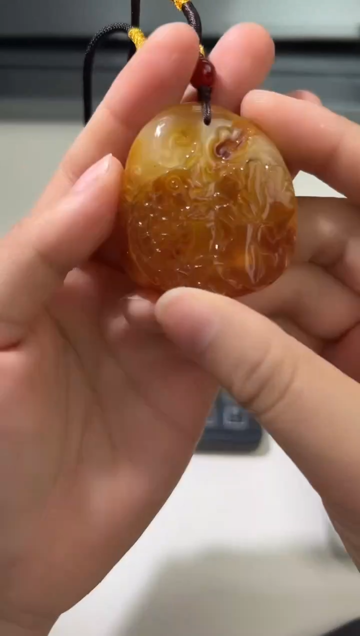 裸石琥珀未镶嵌琥珀蜜蜡吊坠