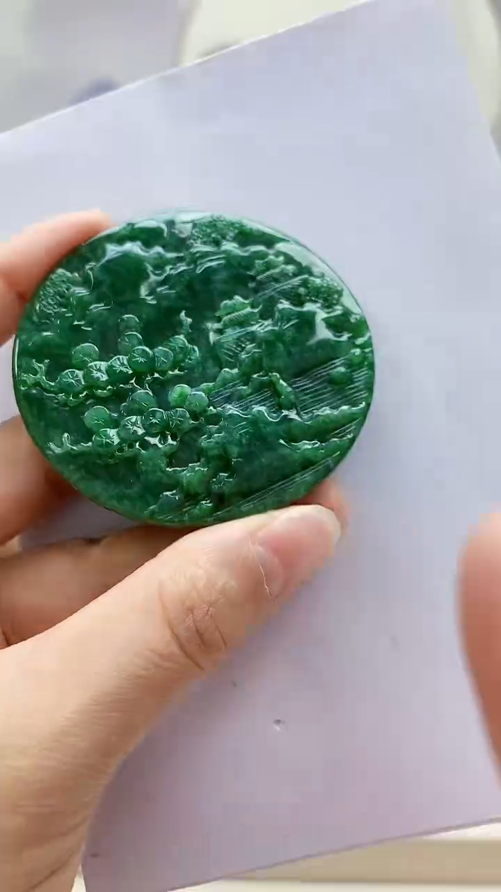 未镶嵌定制翡翠4829lr-毛货挂件41