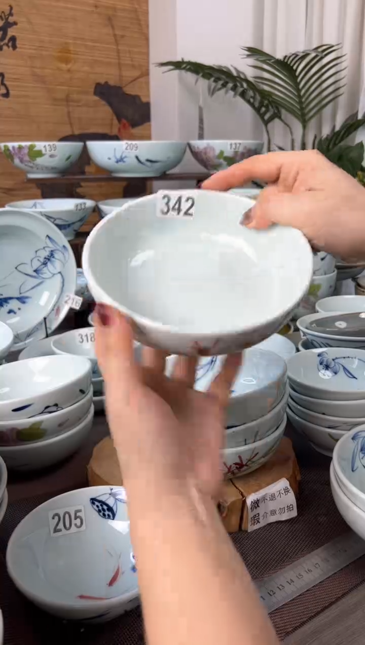 明舟大暇福利手绘6寸罗汉碗（随机图案单只装）