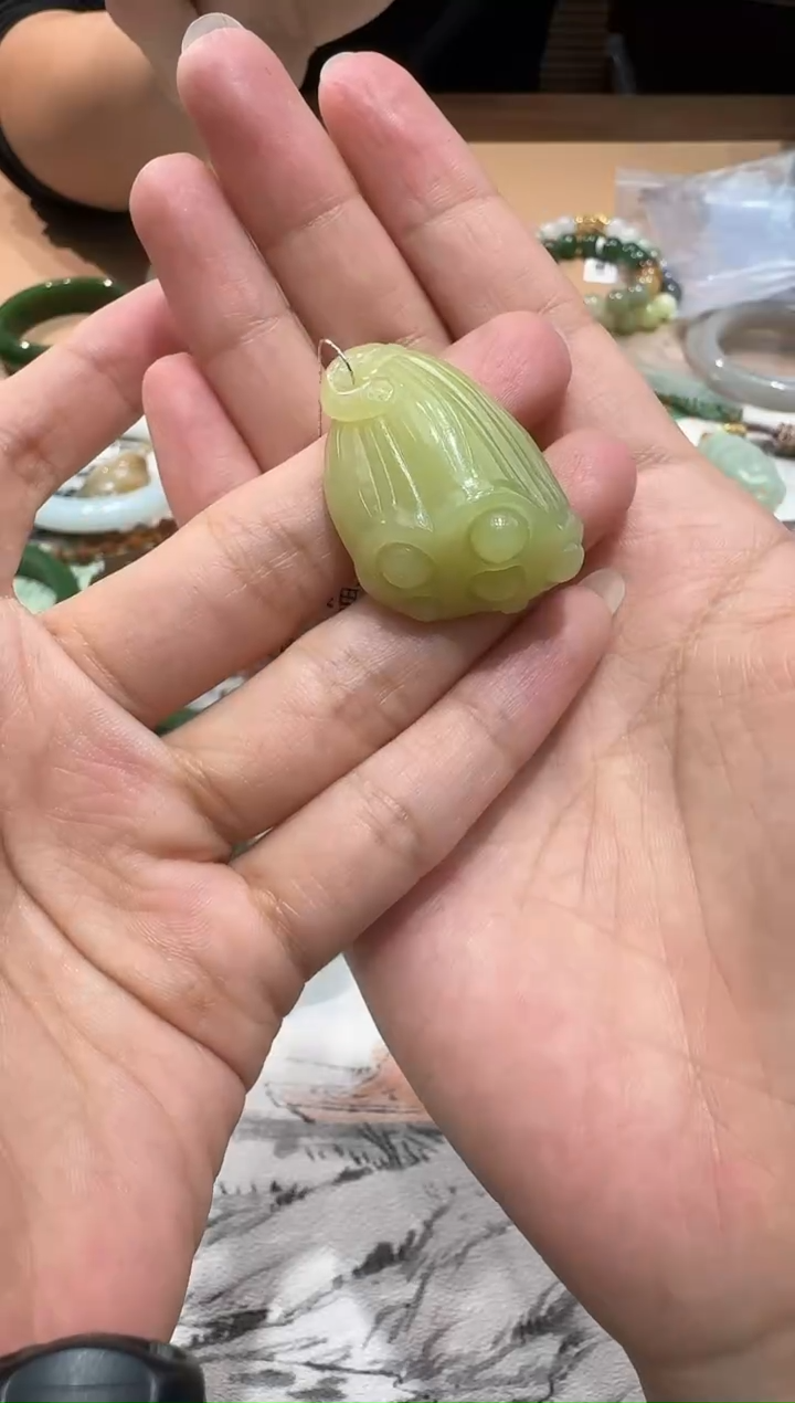 颈饰未镶嵌和田玉【瑞睿珠宝】和田玉莲蓬