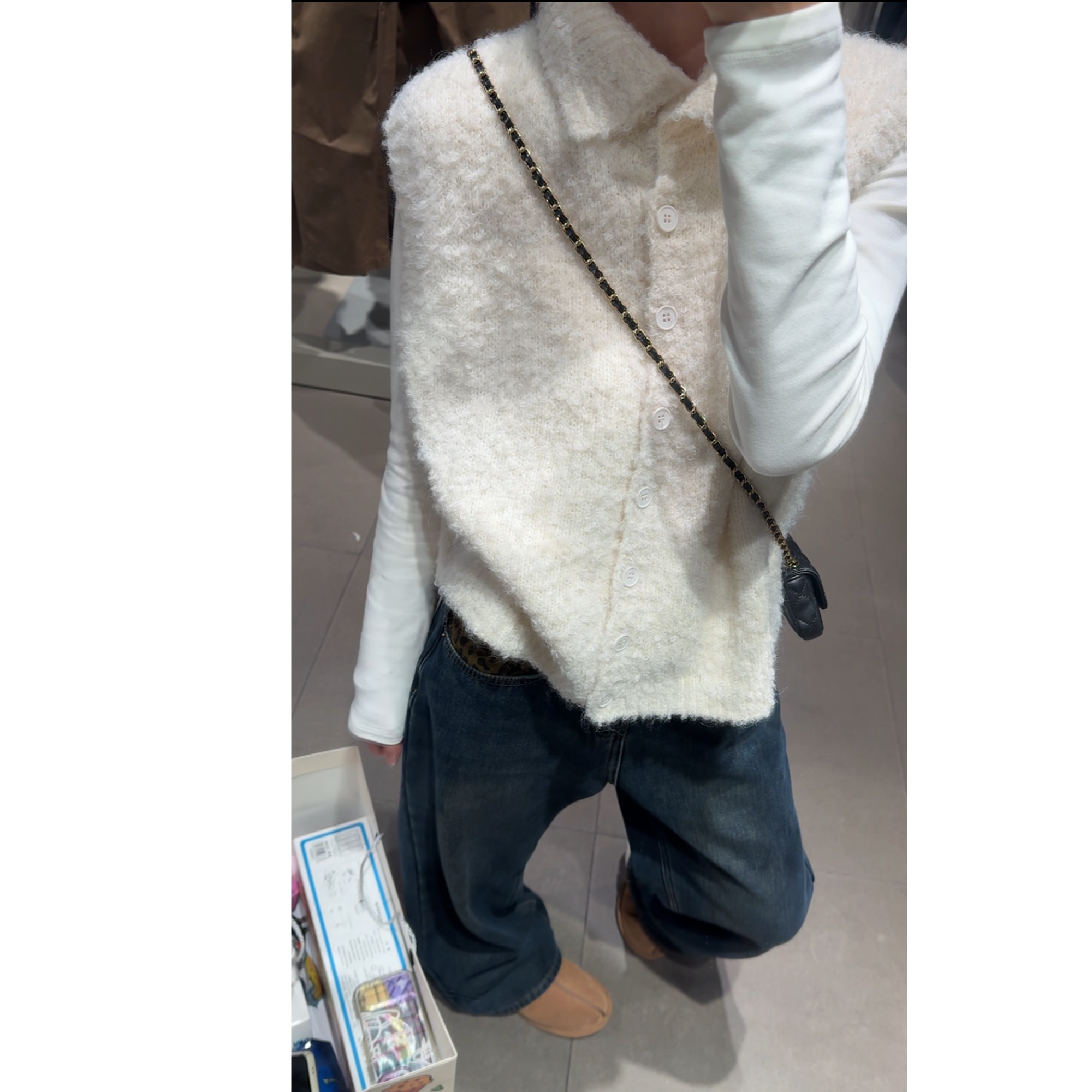 okk！毛圈圈一领多穿毛衣马甲叠穿必备单品