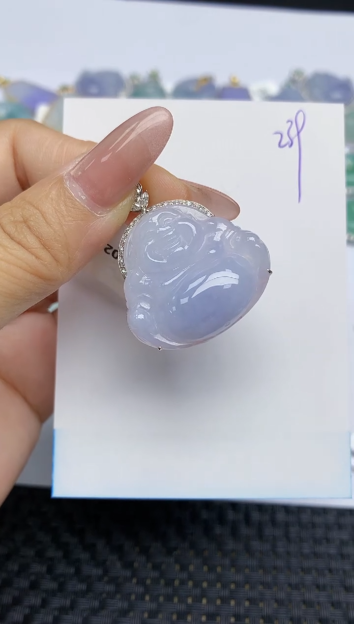 【闪购商品】翡翠颈饰18K金镶嵌天然A货翡翠 239