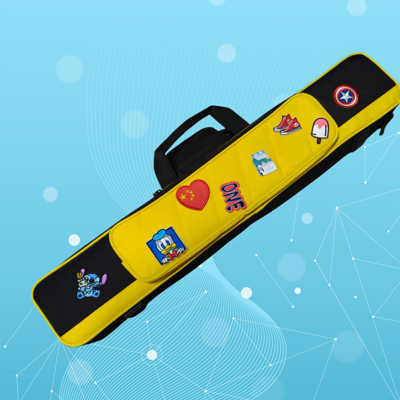 七孔台球杆包二分之一大头杆包美兹皮尔力环球达芬妮威利高颜值