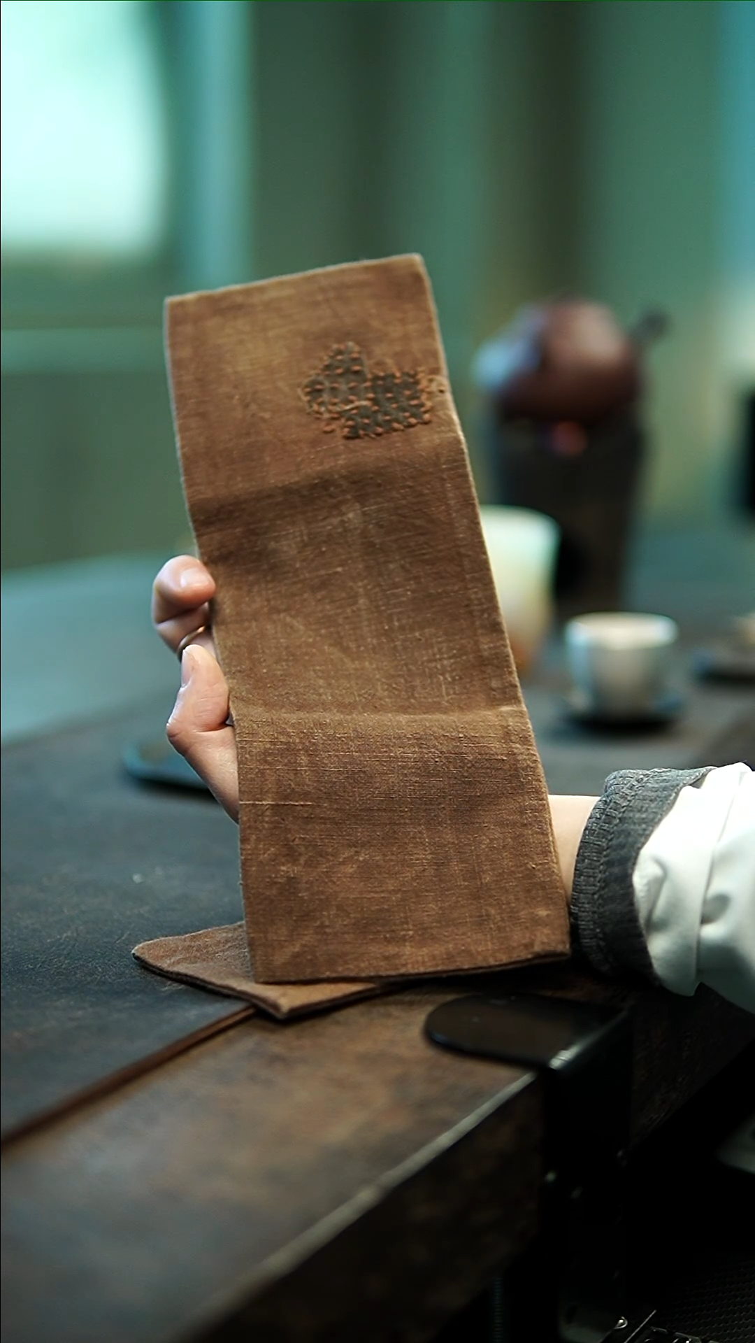 【闪购商品】大号柿子染刺子茶巾1111