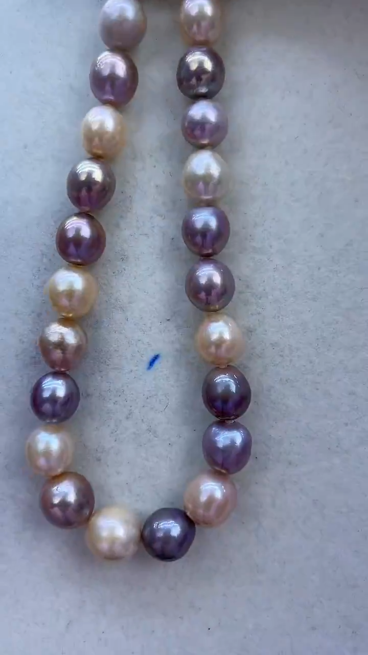 【闪购商品】淡水珍珠项链银S925镶嵌356定制