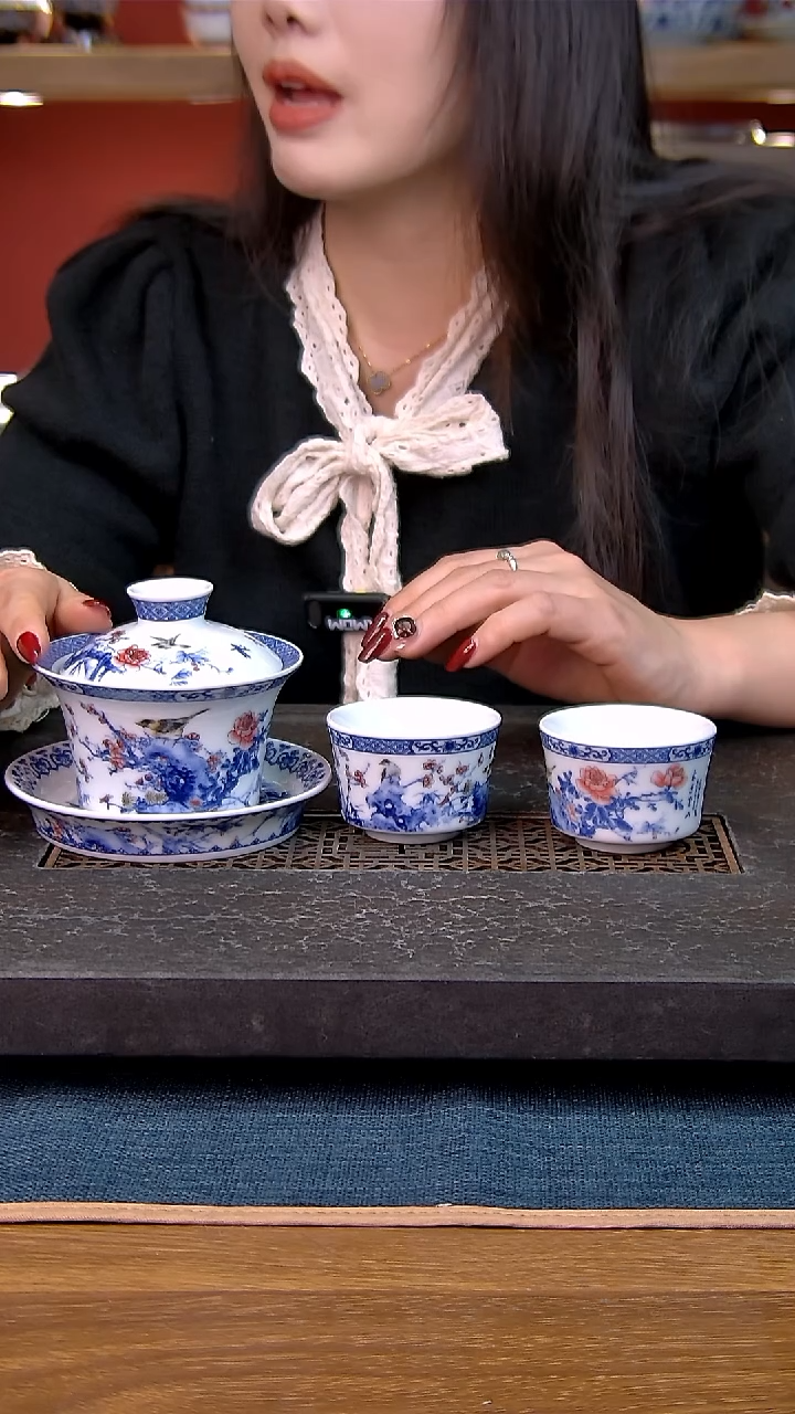 简装家用款3件套 白瓷陶瓷茶具