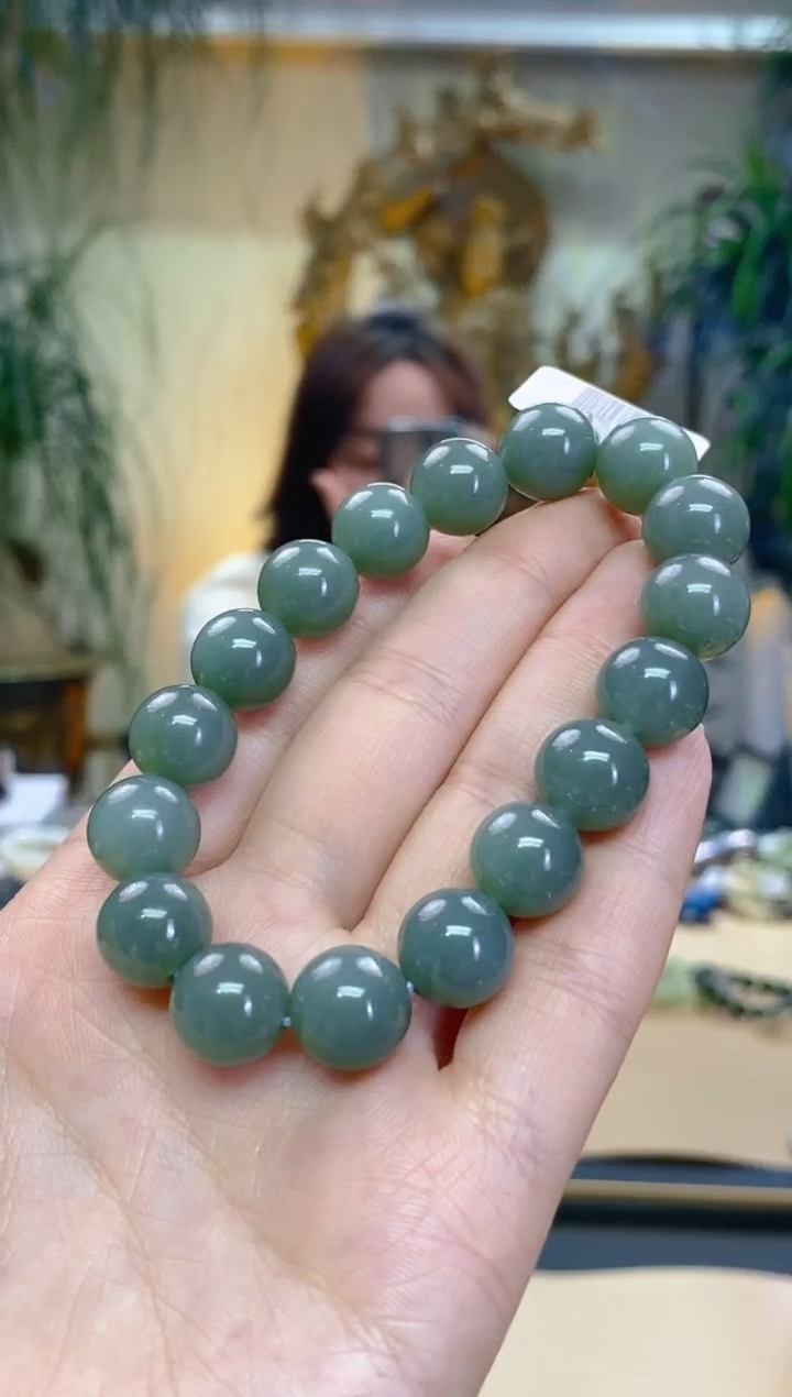 未镶嵌手串和田玉卡12