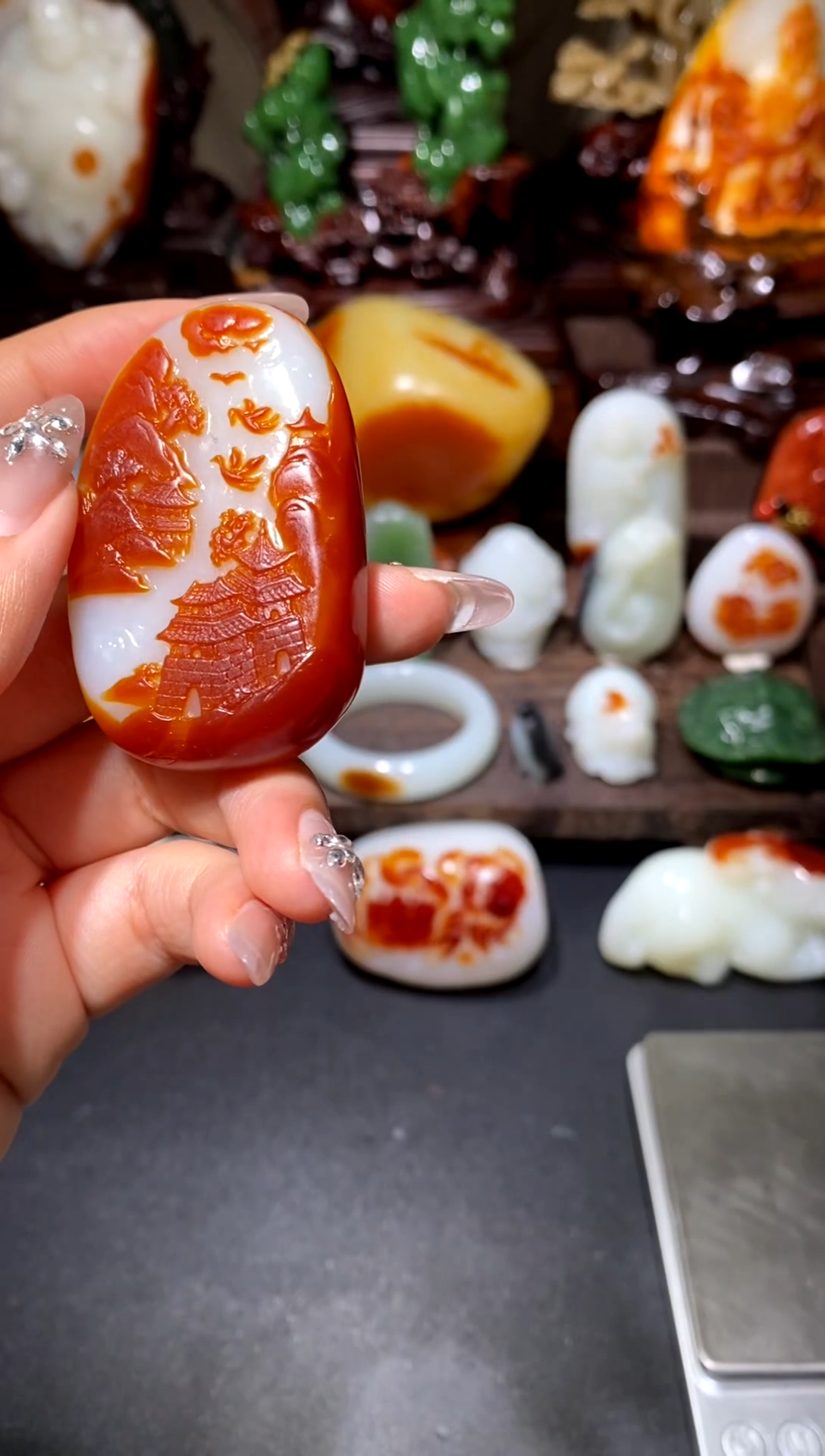 未镶嵌手镯和田玉（糖玉）胡***菜发生范德萨但是