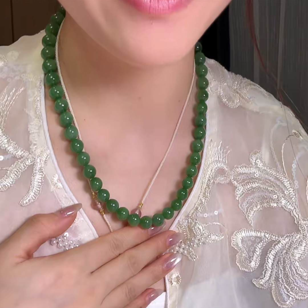 【不二】和田玉碧玉项链（多样性发）