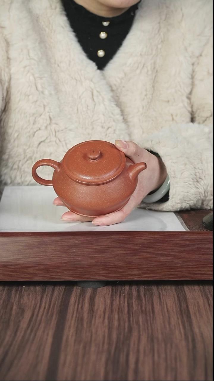 【闪购商品】紫砂茶壶xj  红降坡  曼殊