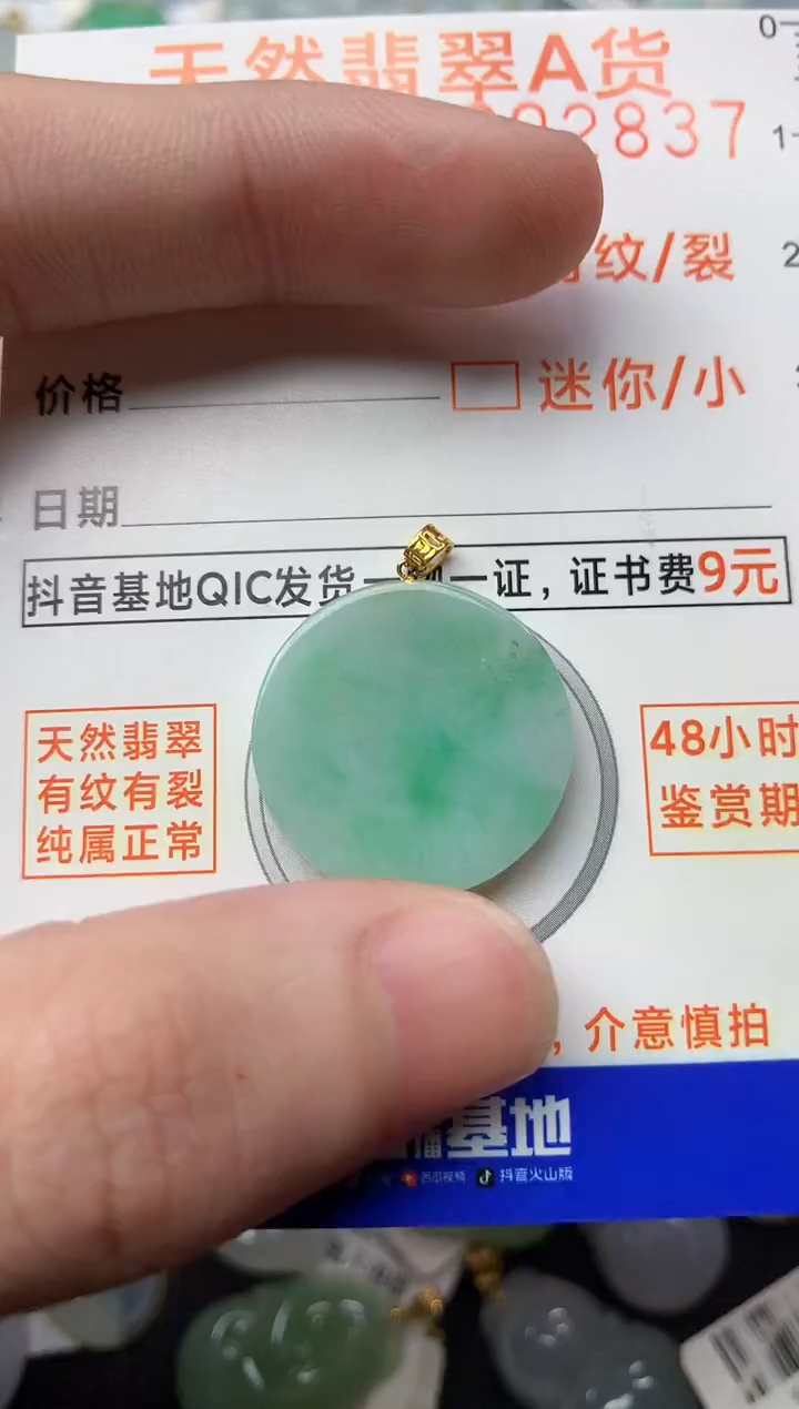 【闪购商品】翡翠颈饰18K金镶嵌5............