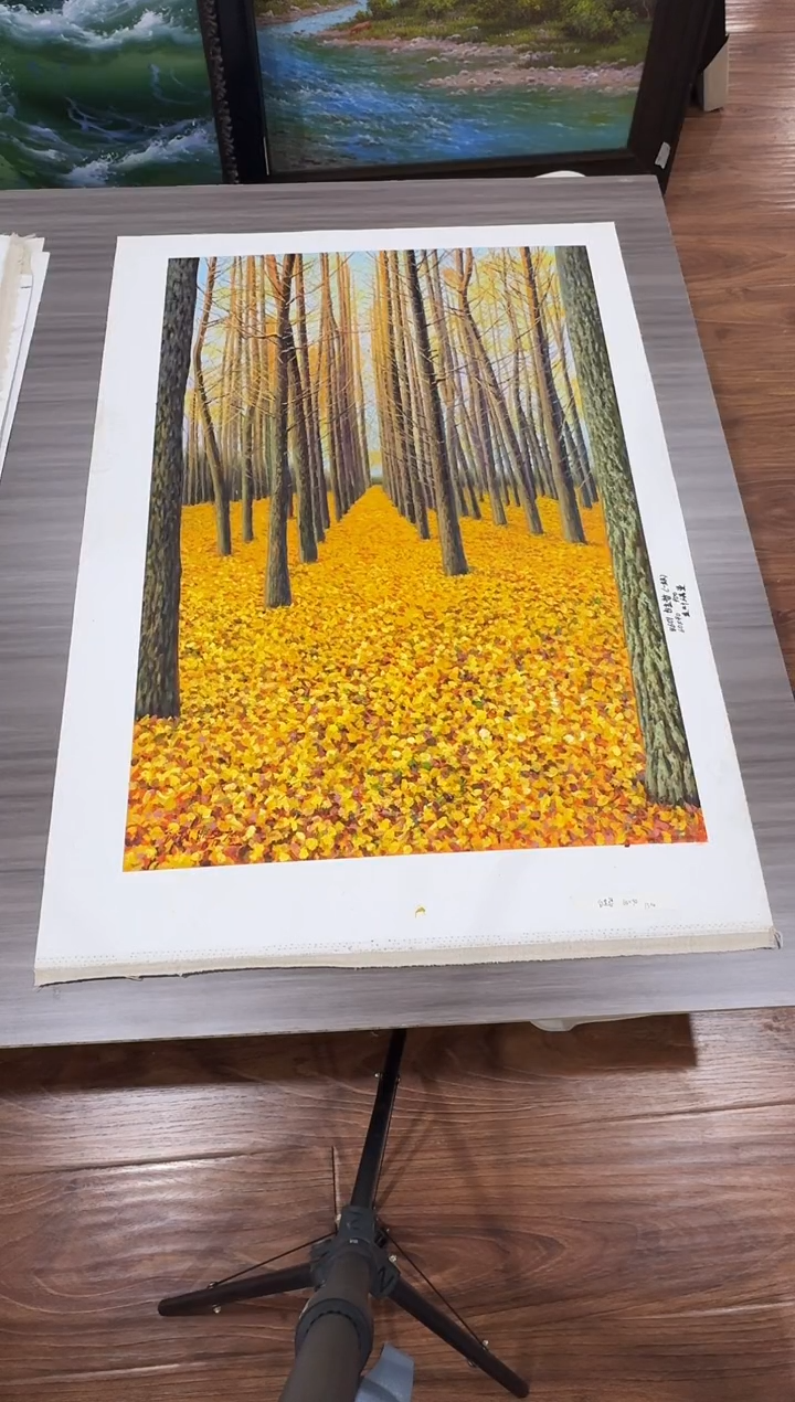 油画【78号】约90*60cm丨朝鲜原创纯手绘孤品油画丨顺丰包邮