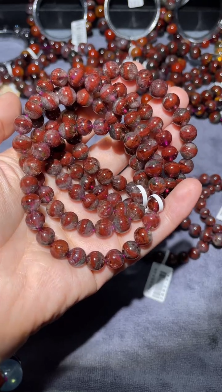 【闪购商品】水晶手链未镶嵌极光单圈8mm多样性发其一