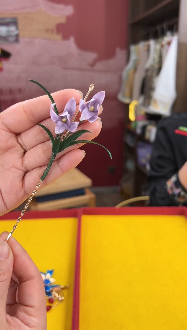 【闪购商品】刺绣非遗绒花（发饰）