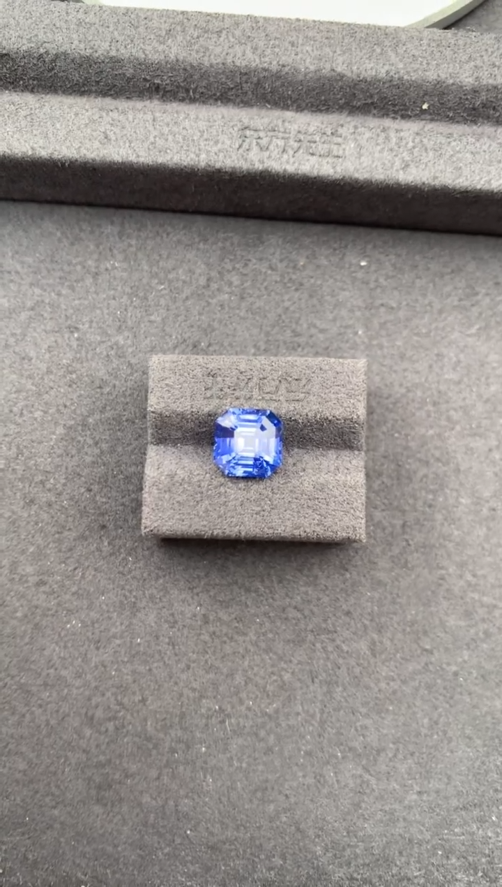 裸石蓝宝石5.1ct矢车菊 定制  GE