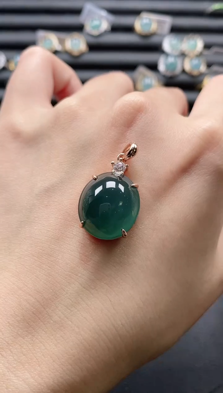 【闪购商品】翡翠戒指银S925镶嵌1111