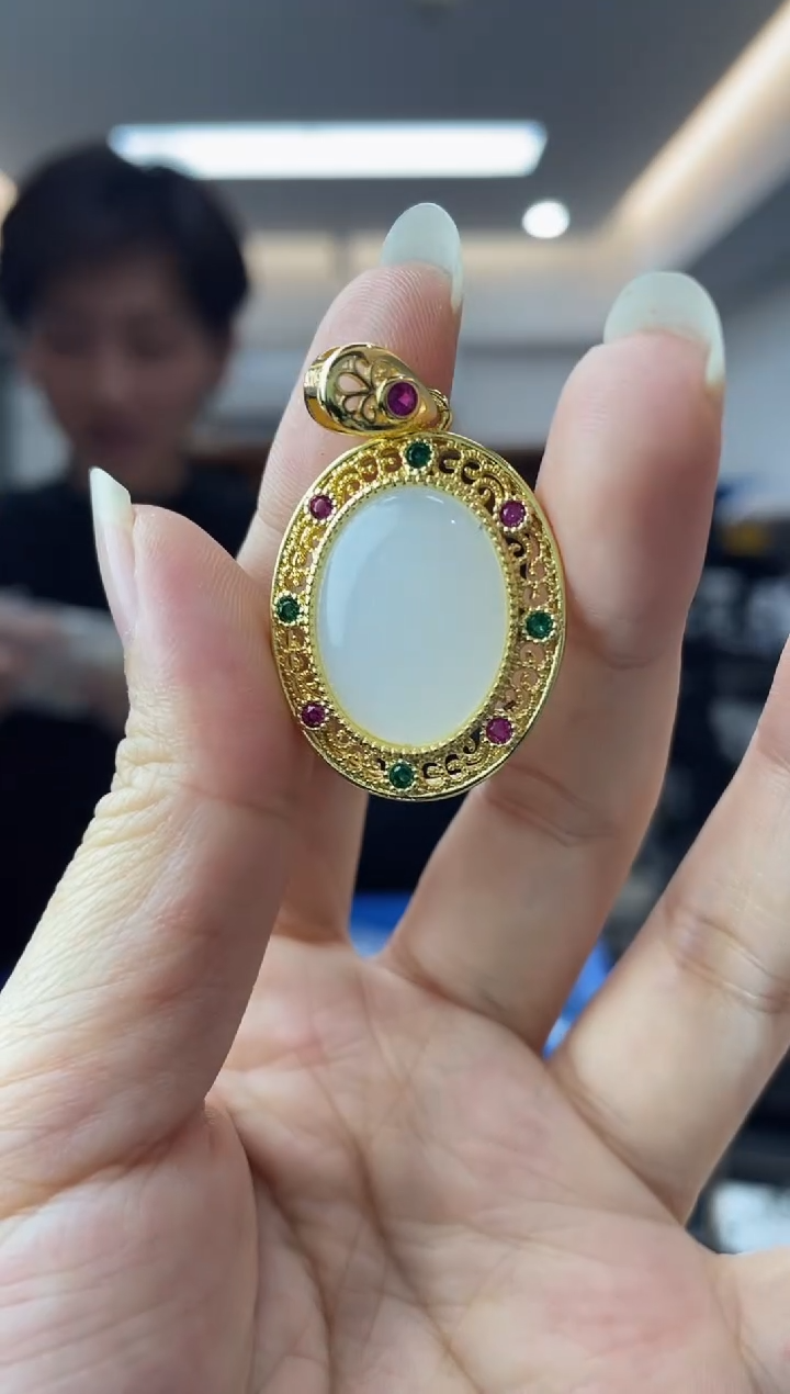 【闪购商品】和田玉·银S925镶嵌多样性一件发货