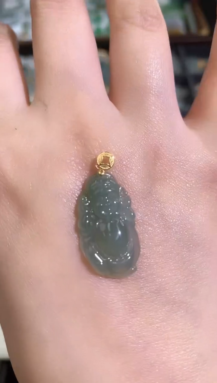 【闪购商品】翡翠颈饰18K金镶嵌025022327