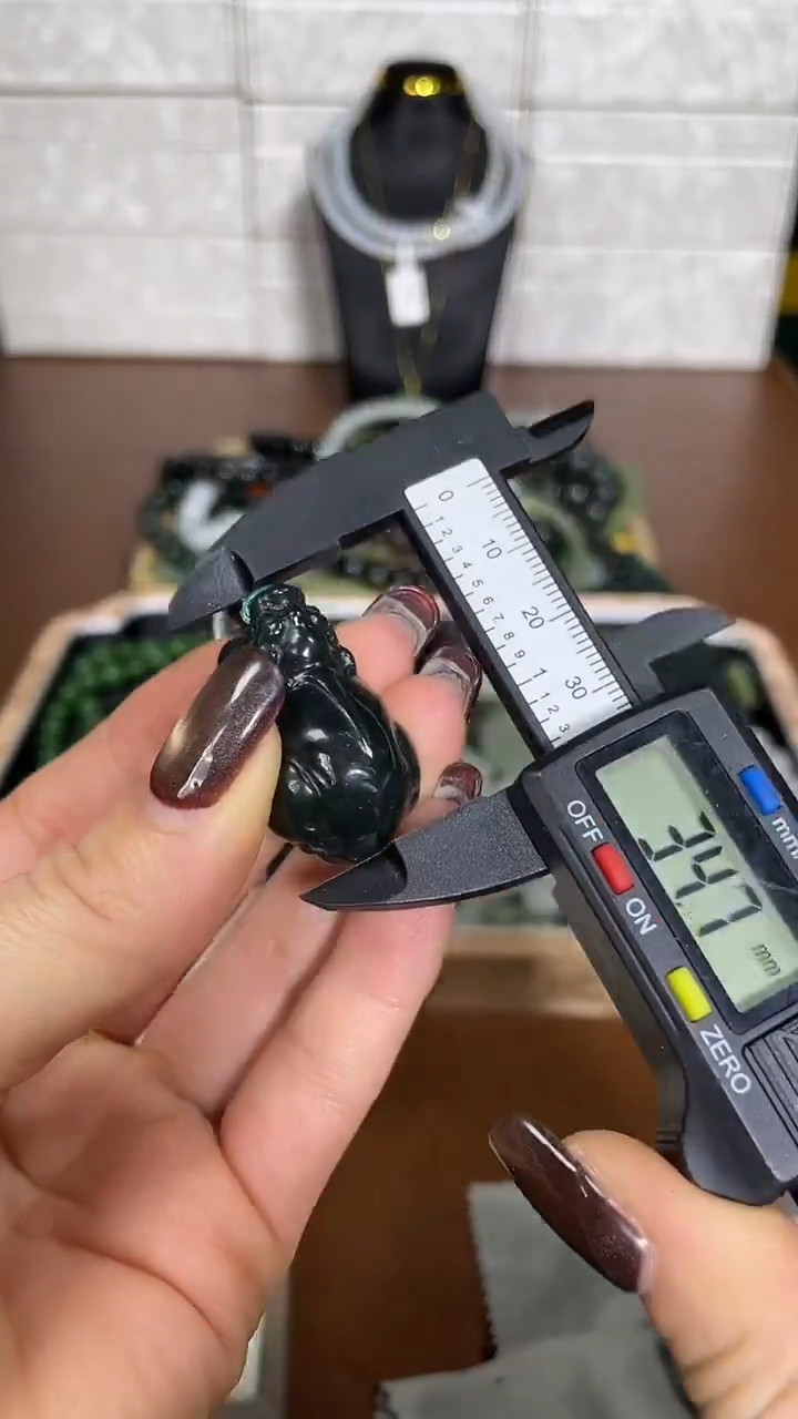 吊坠(赠链)未镶嵌和田玉黑青貔貅