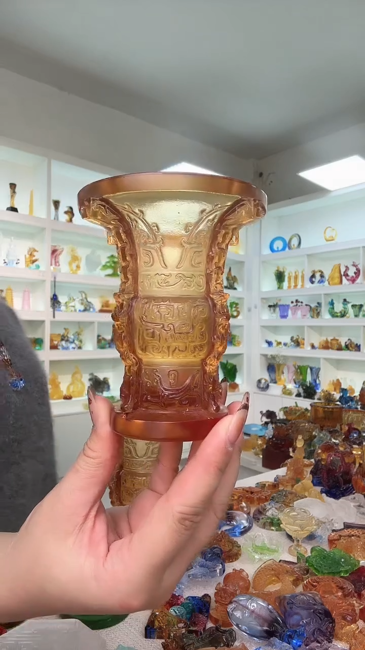 手工艺品琉璃蒸蒸日上