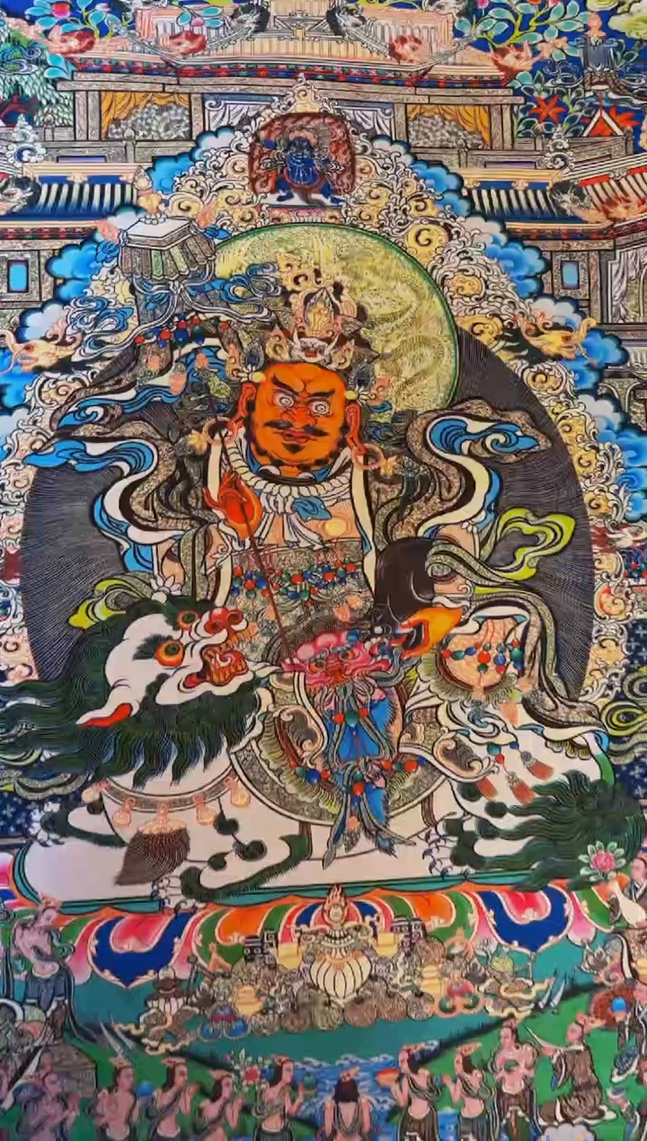 装裱画精品手绘唐卡链接--A八马财