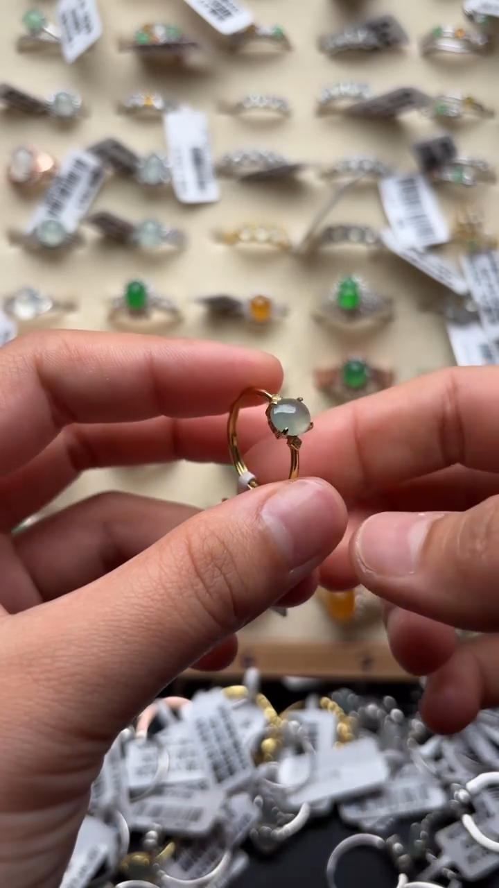 【闪购商品】翡翠戒指未镶嵌缅甸天然A货翡翠